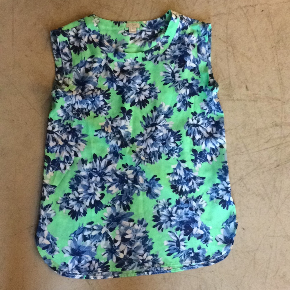J. Crew Floral Blouse XS